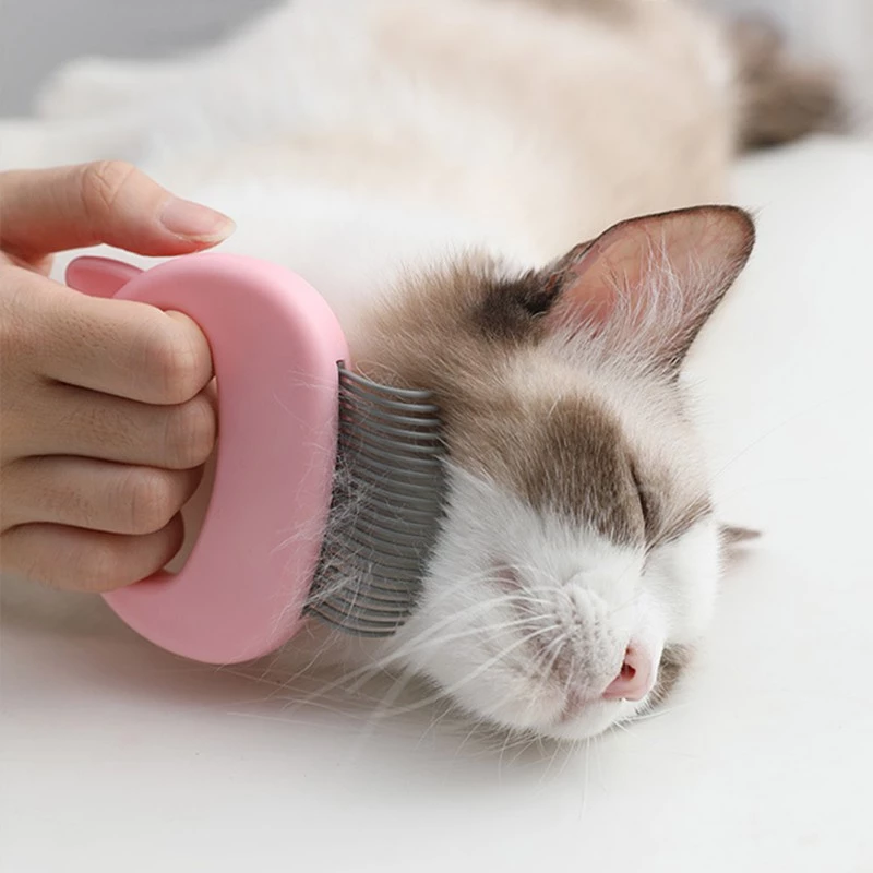 Sanfter Massagekamm für die Katzenpflege – Enthaarungsbürste
