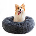 Gemütliches, beruhigendes Katzenbett – Weiches, waschbares Plüsch-Donut-Bett