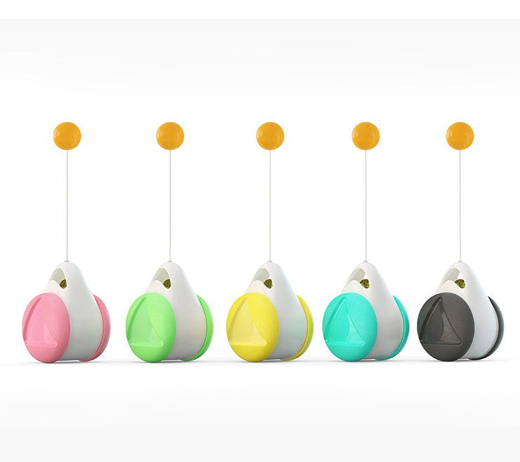 Swinging Balance Wheel Cat Toy – Interactive Tumbler with Ball