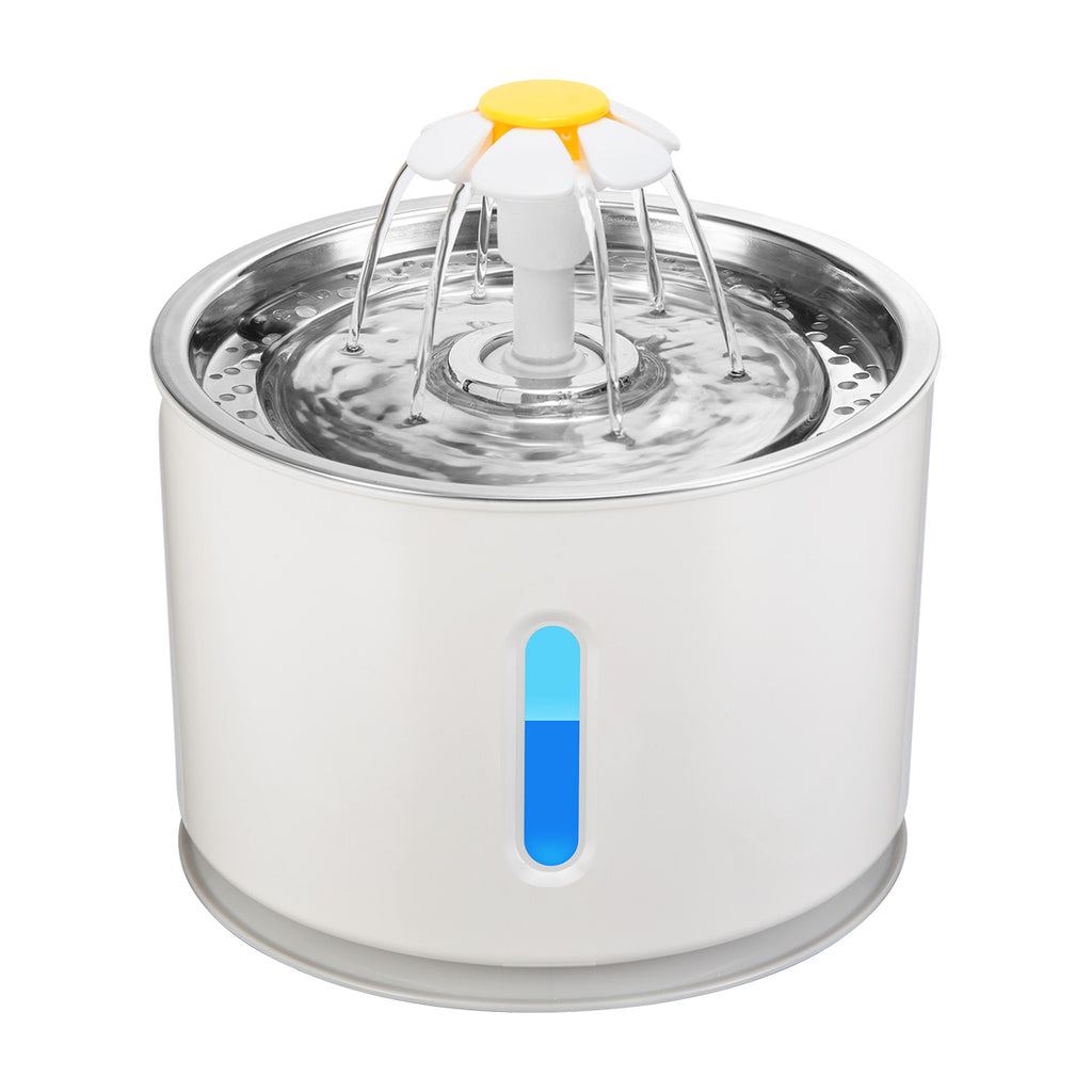 Automatischer Katzenbrunnen – 2,4 l leiser Trinkbrunnen mit Filter und LED-Anzeige für Haustiere