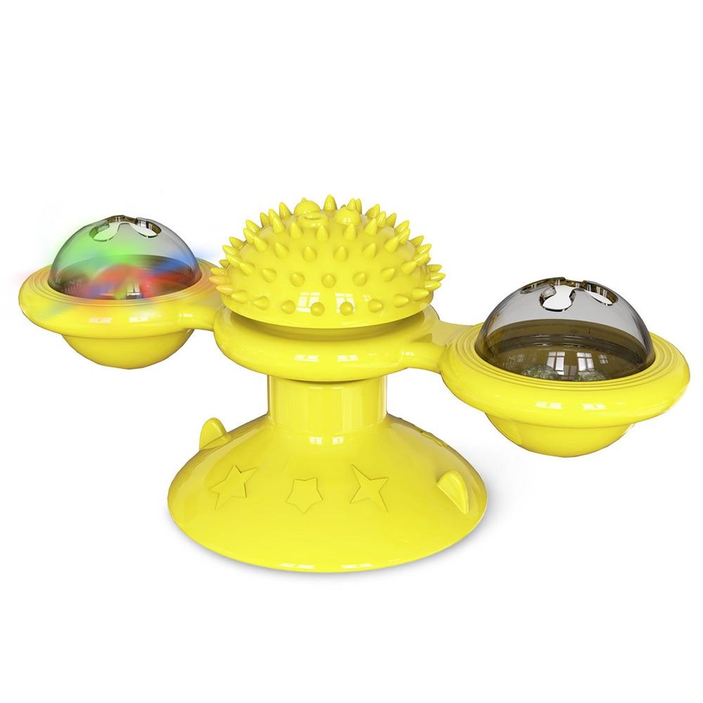 Spinning Windmill Cat Toy – Suction Cup Interactive Play Toy
